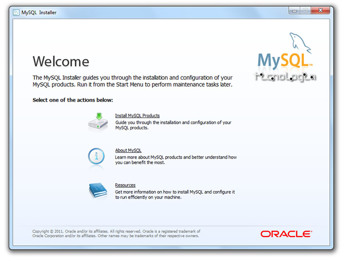 Novo MySQL-installer